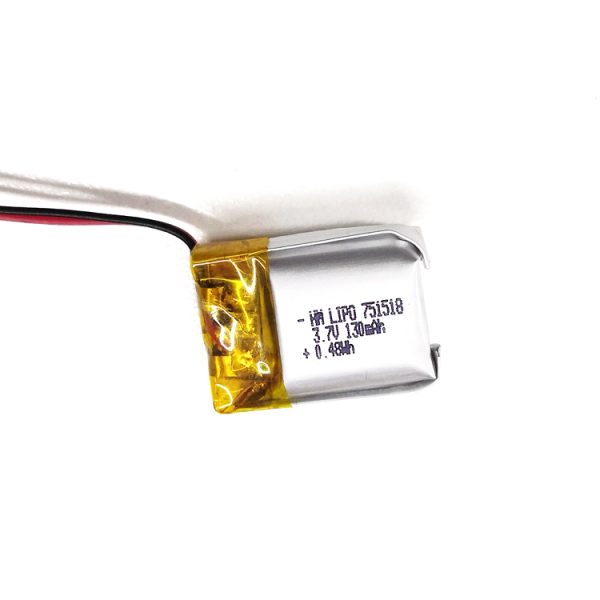 3.7v 130mah lipo battery 10mm
