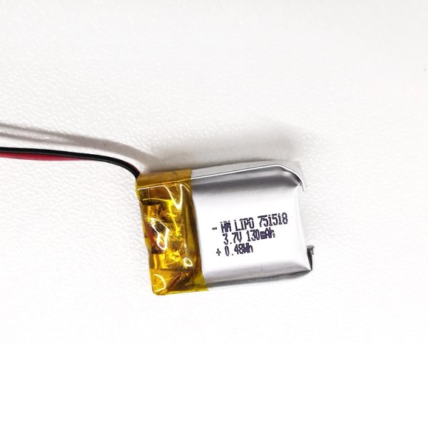 3.7v 130mah lipo battery 10mm