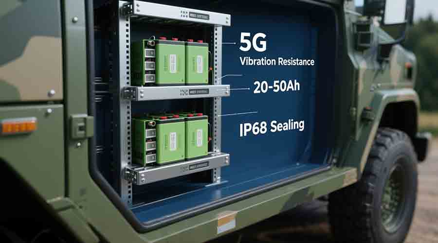 rugged communication battery