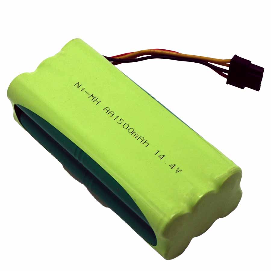 14.4v aa ni mh 1500mah rechargeable battery pack