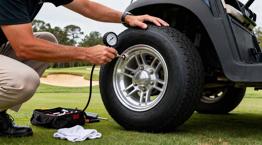 Golf cart maintenance