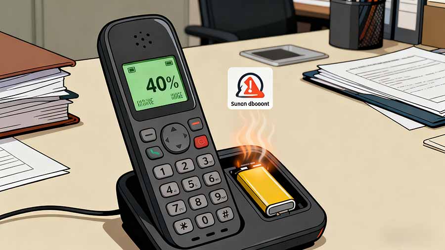 cordless phone battery aging warning signs