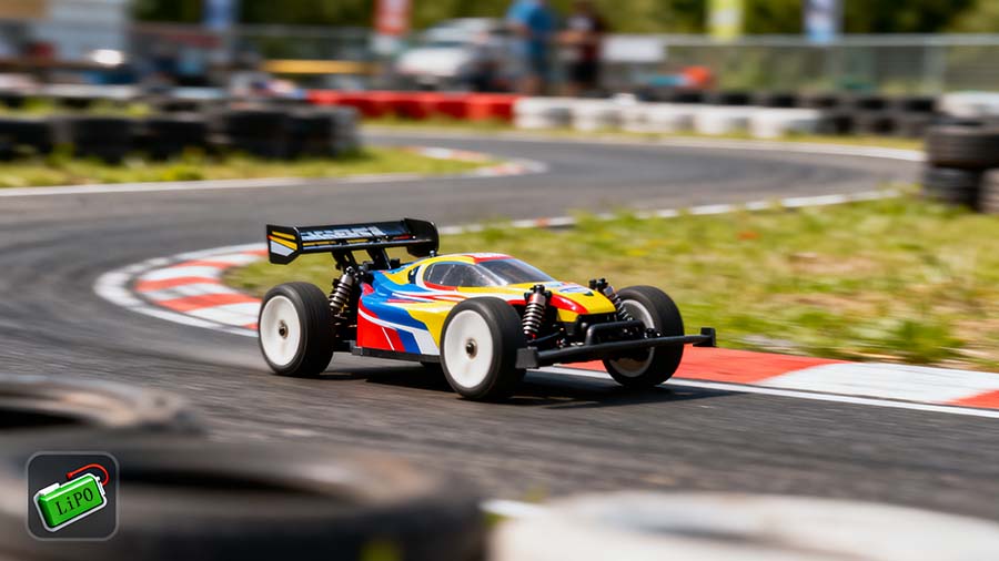 high performance rc car with lipo battery acceleration