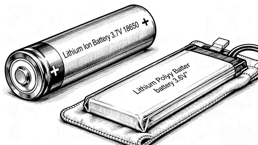 lithium ion vs lipo battery physical differences