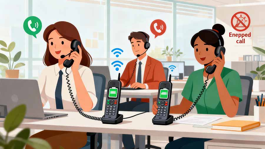 preventing cordless phone communication interruptions