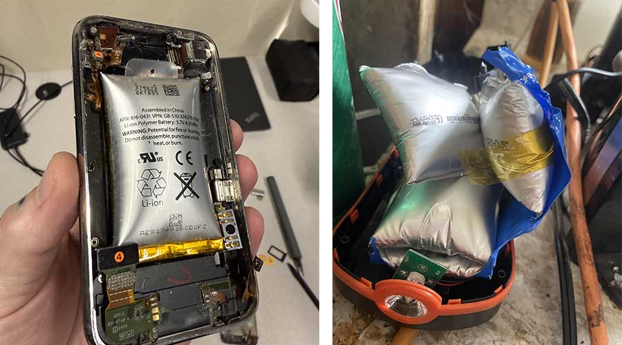 swollen lipo battery