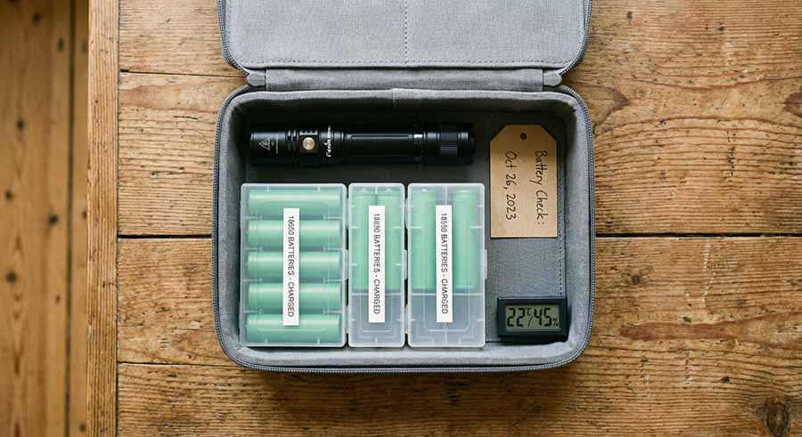 Storing Your Emergency Battery Kit