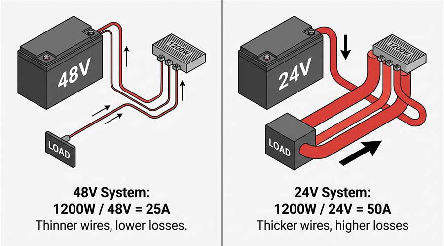 difference between volts and amps for batteries