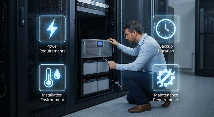 Data Center Backup Power System Maintenance (Power/Backup/Environment Requirements)