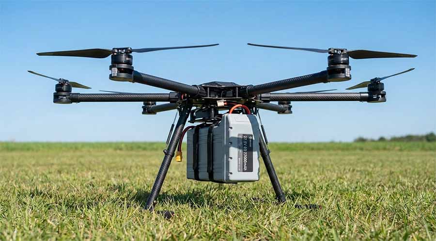 Drone with Lithium Ion Battery