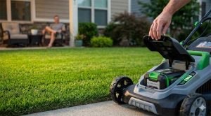 finished lawn himax battery full