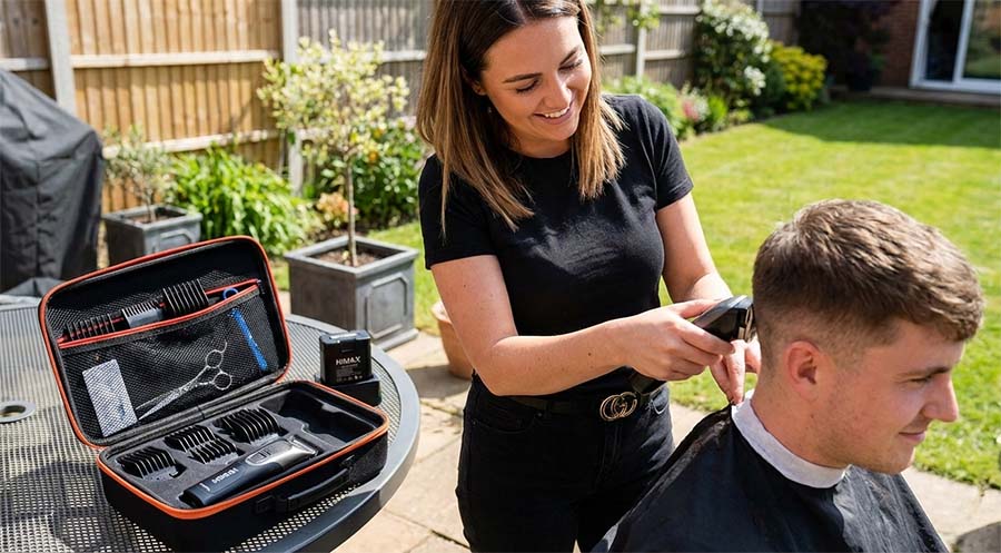 mobile hair stylist working cordlessly