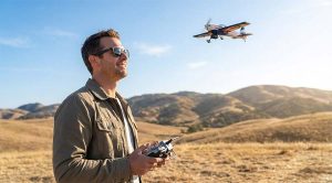 RC Plane Pilot in Field