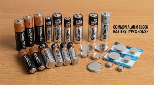 Common Alarm Clock Battery Types & Sizes