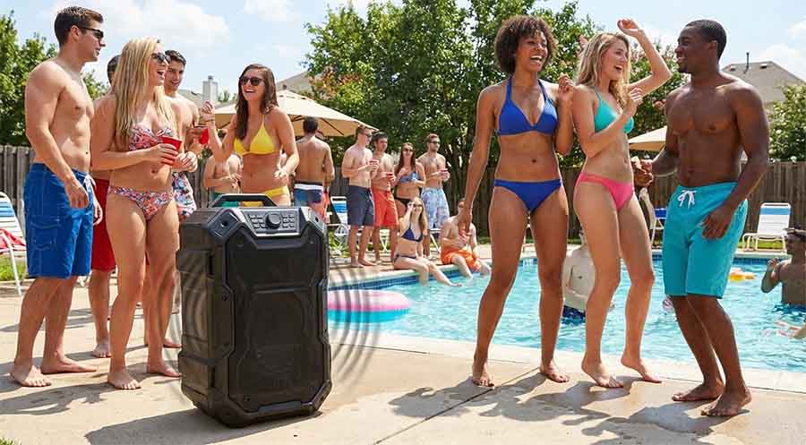 high energy backyard party speaker