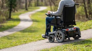lithium powered wheelchair hill climbing