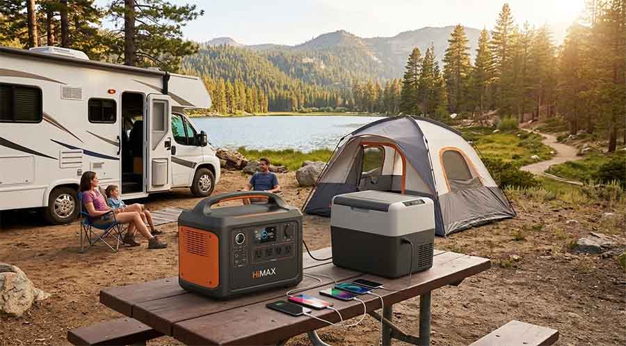 california summer camping portable power station