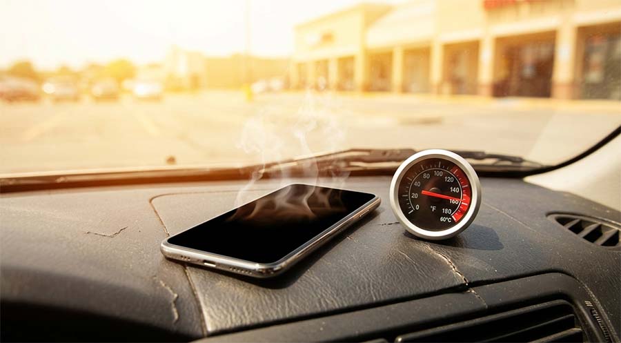 dangerous car battery heat exposure