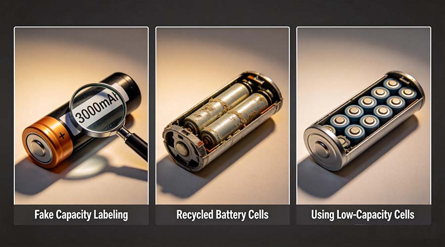 fake 18650 battery production methods