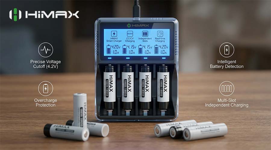 himax 18650 charger overview