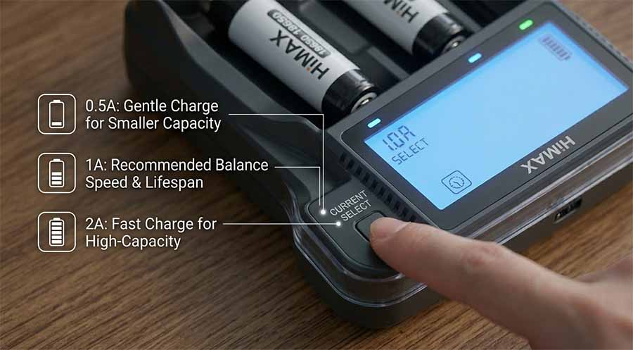himax charger current selection