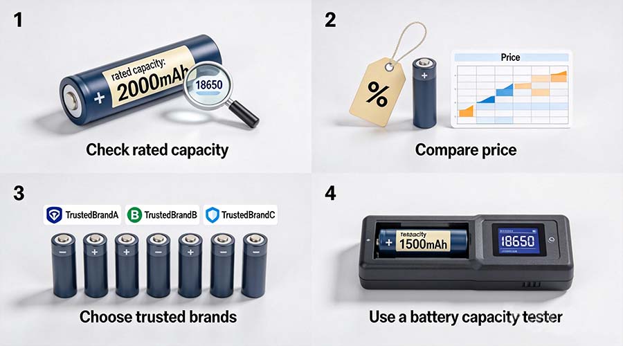 how to identify fake 18650 batteries