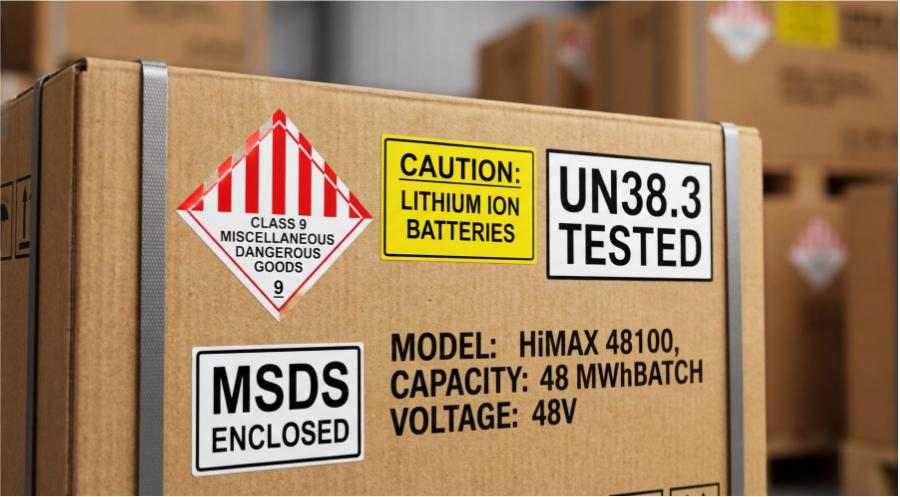 battery compliance packaging labels
