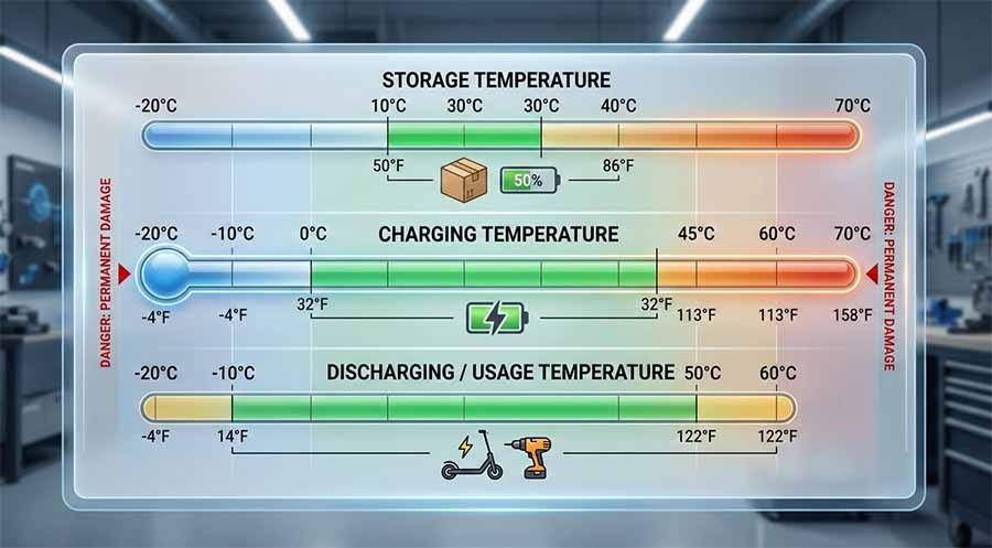 lithium battery temperature guide
