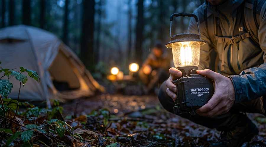 waterproof battery outdoor application