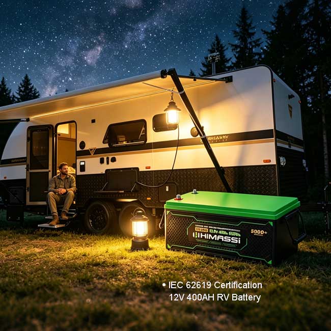 RV Battery 12V 400Ah IEC 62619 Certified