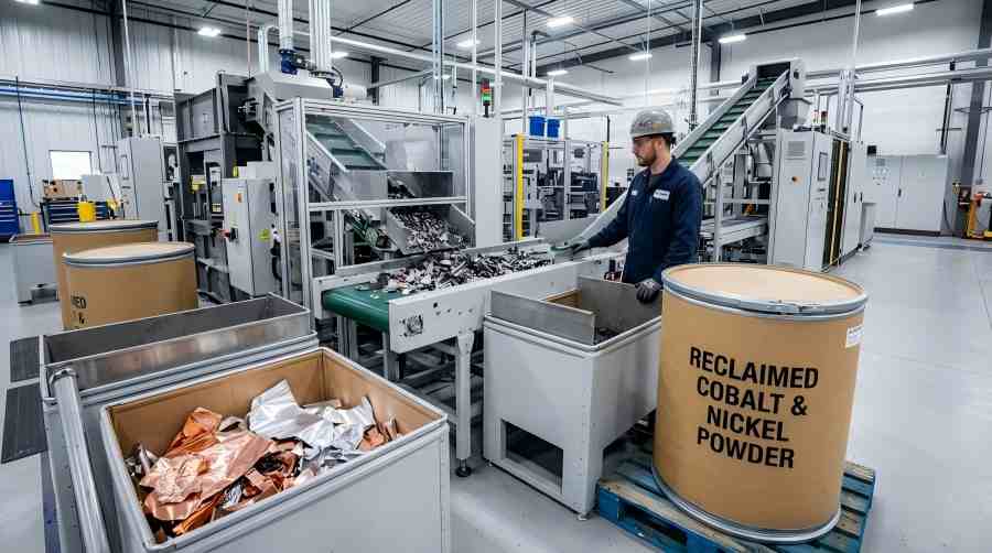 lithium ion battery recycling material recovery