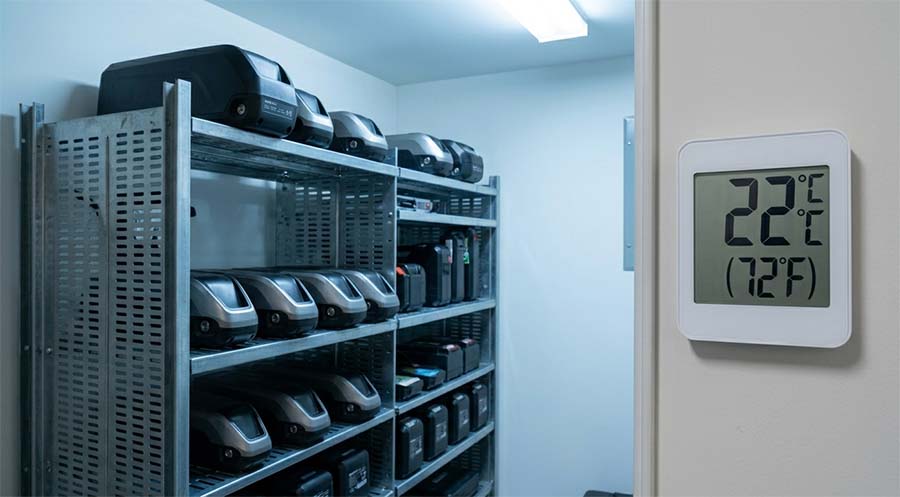 proper lithium battery storage environment