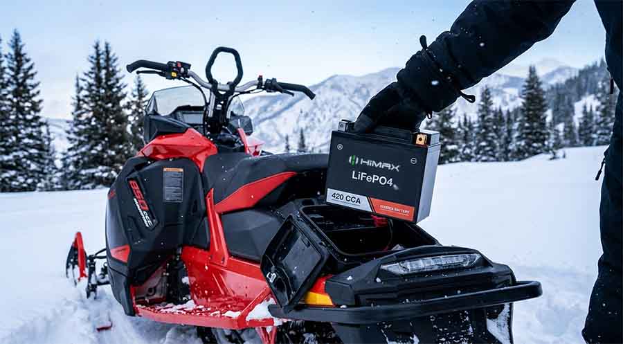 Snowmobile Battery Installation Cold Weather