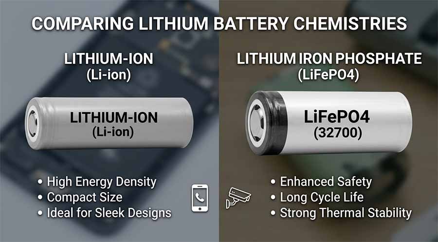 Comparing Lithium Battery Chemistries