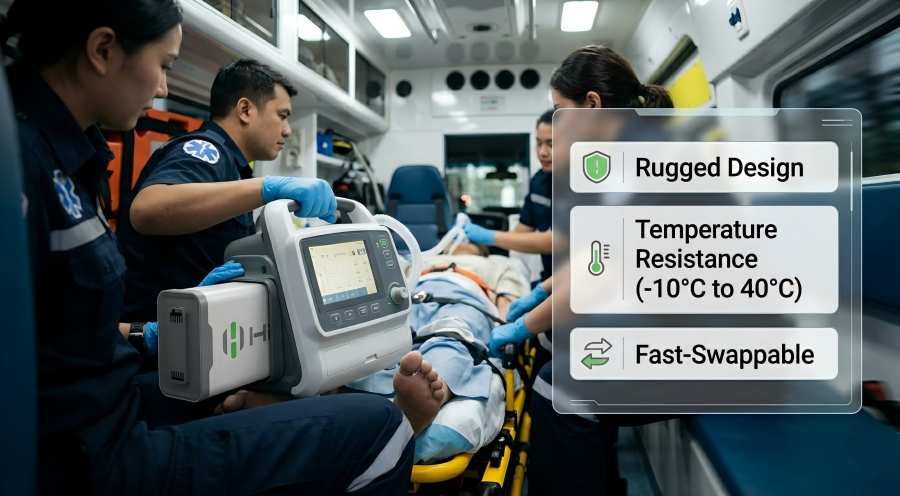 Himax Ems Ventilator Battery Application
