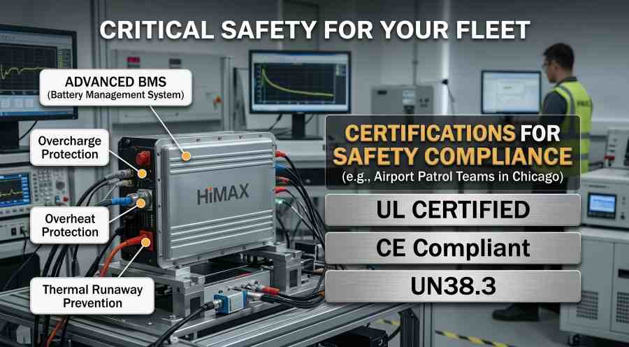 Himax Patrol Battery Safety Airport Certifications