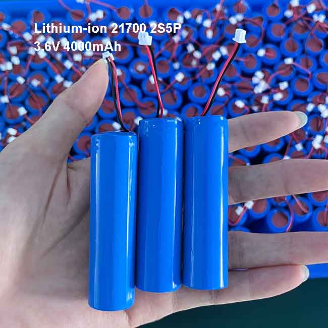 Lithium-ion-21700-2S5P-3.6V-4000mAh