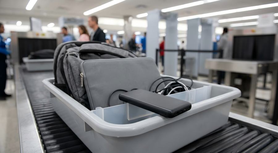 Airport Security Power Bank Checkpoint