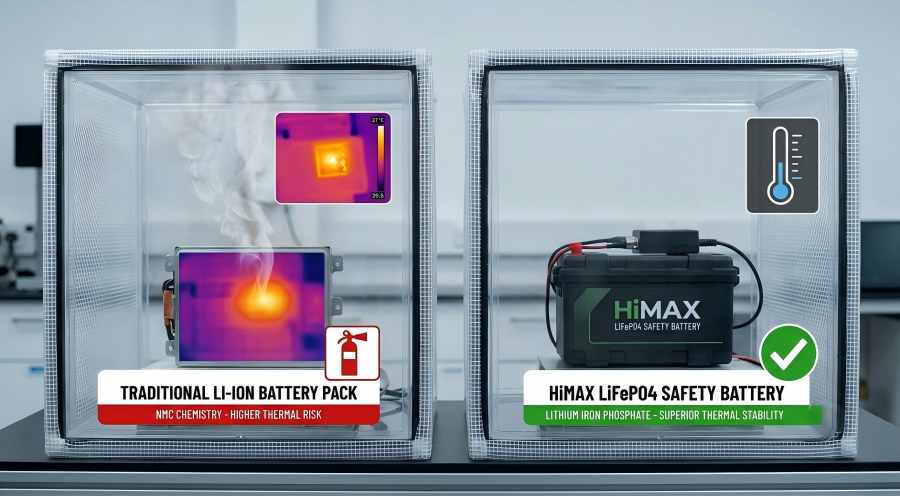 Lifepo4 Vs Nmc Battery Safety Test