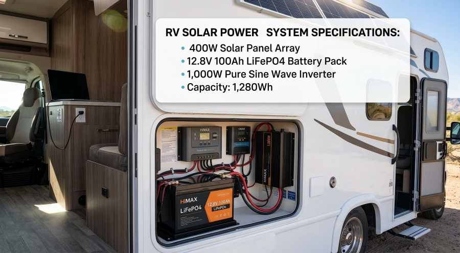 Rv Solar Battery Application