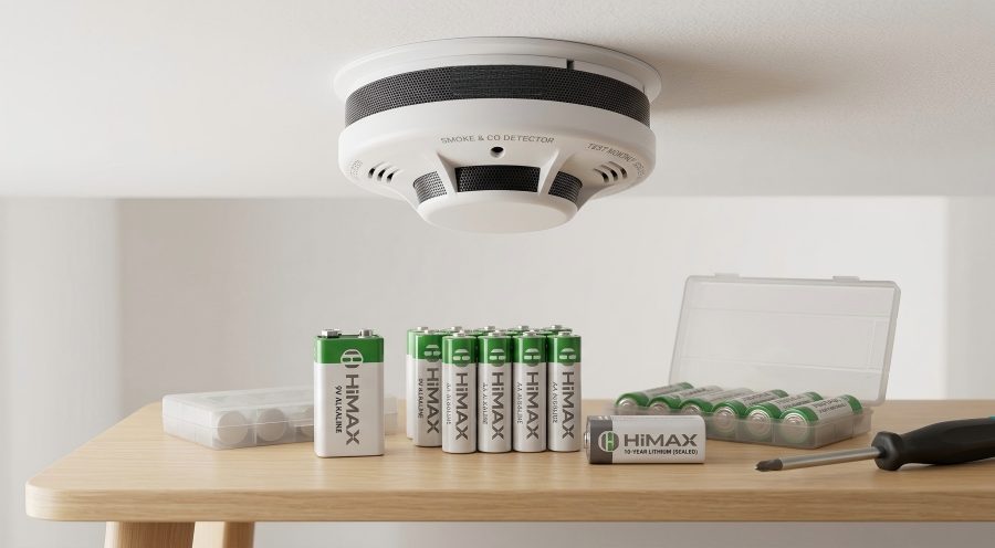 Smoke Detector Carbon Monoxide Himax Backup