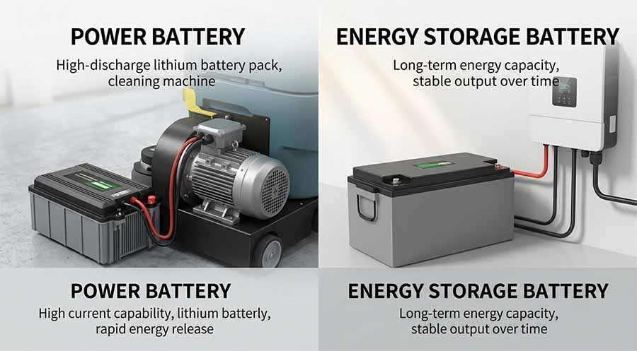 Power Vs Energy Storage Lithium Battery Types